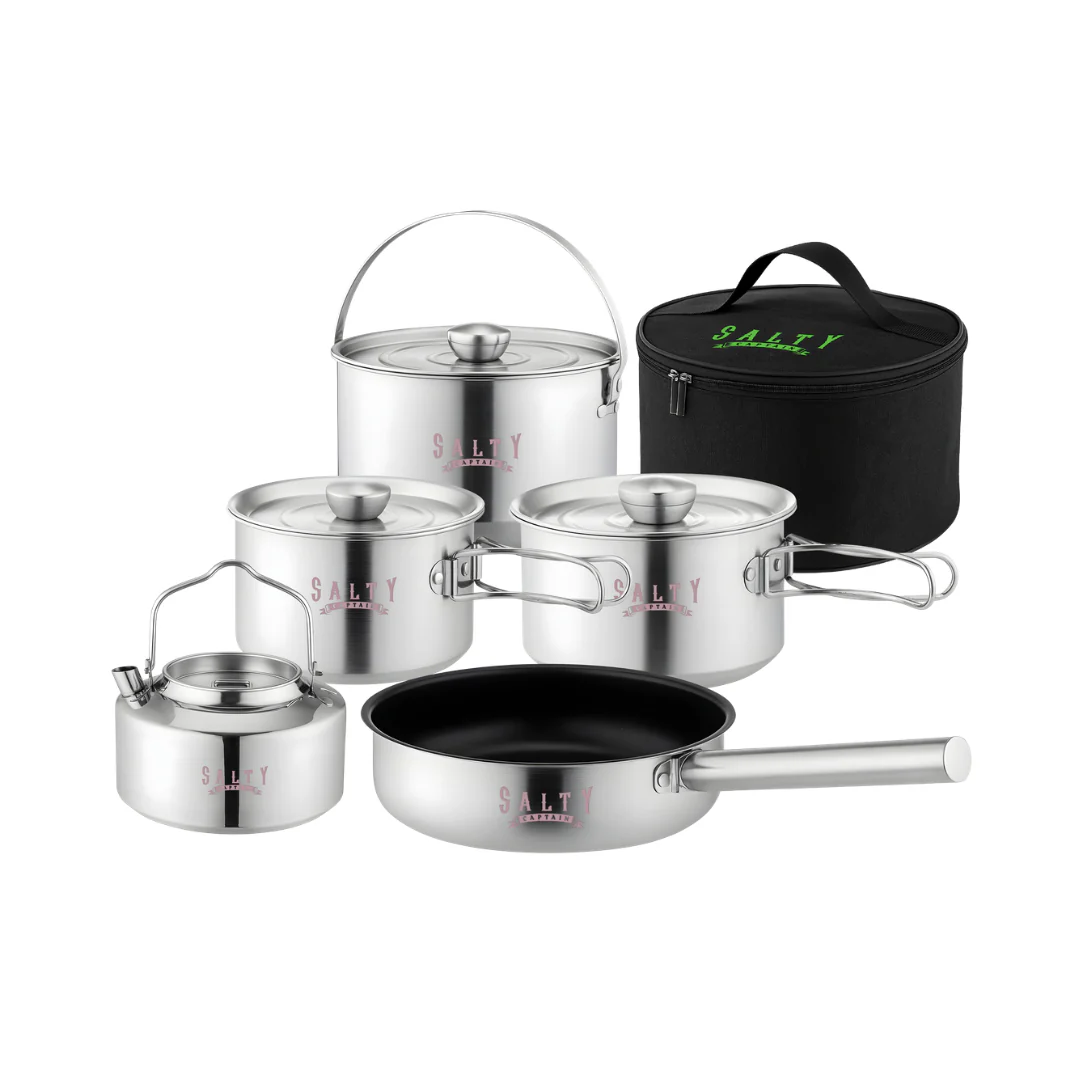 5pc Stainless Camp Kitchen Cooking Set