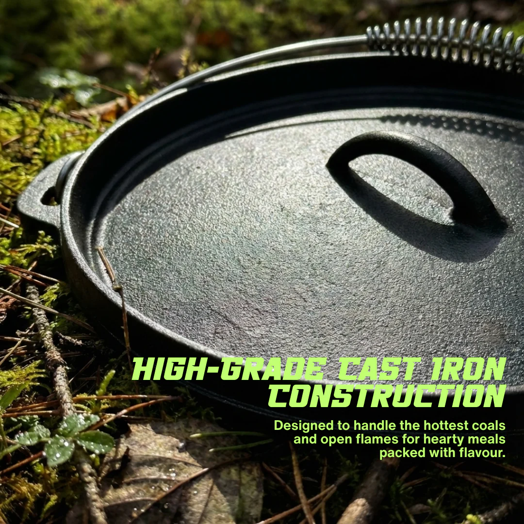 10pc Cast Iron Campfire Cook Set - Image 5