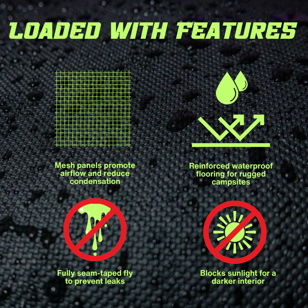 Ultra-lightweight Blackout Tunnel Tent 2 Person - Image 12